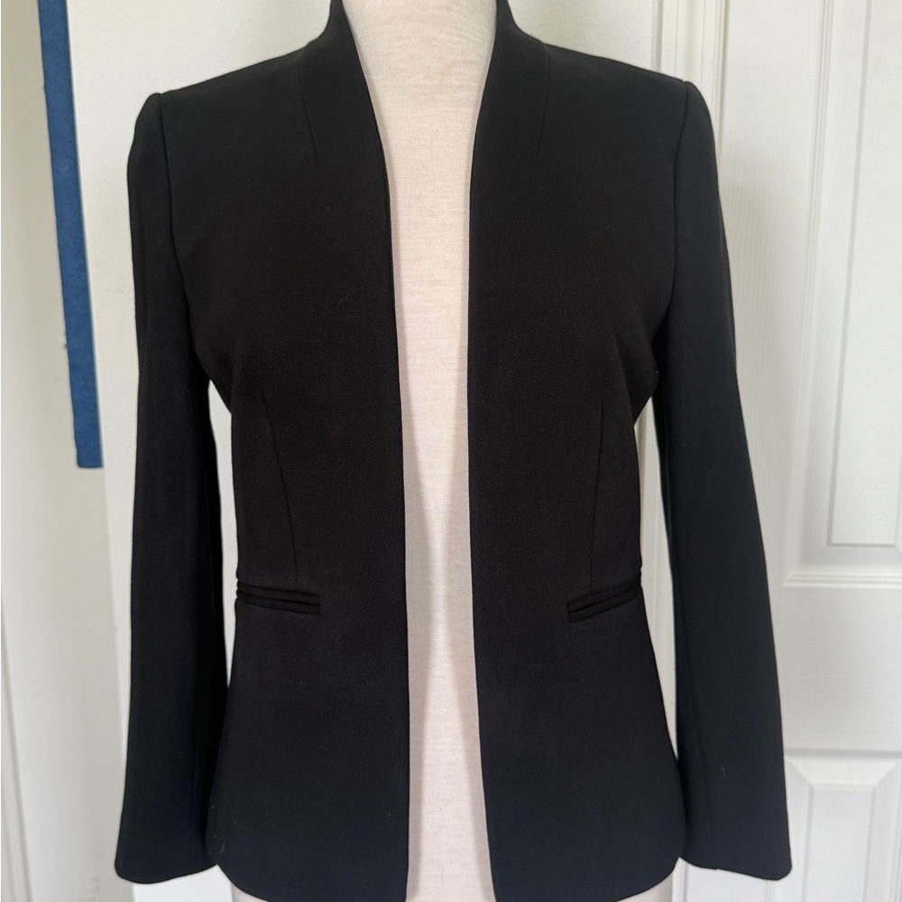 J. Crew Black Tailored Blazer Sleek Minimalist Design NWOT